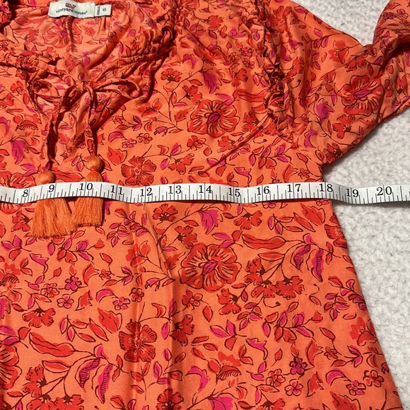 Vineyard Vines Ladies Floral Ruffle Popover, EUC (Wore Once), Size XS - Picture 6 of 10